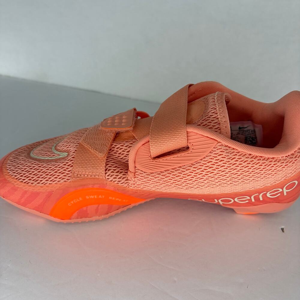 Nike Women's SuperRep Cycle 2 Next Nature Crimson Orange Cycling Shoes - Picture 10 of 13